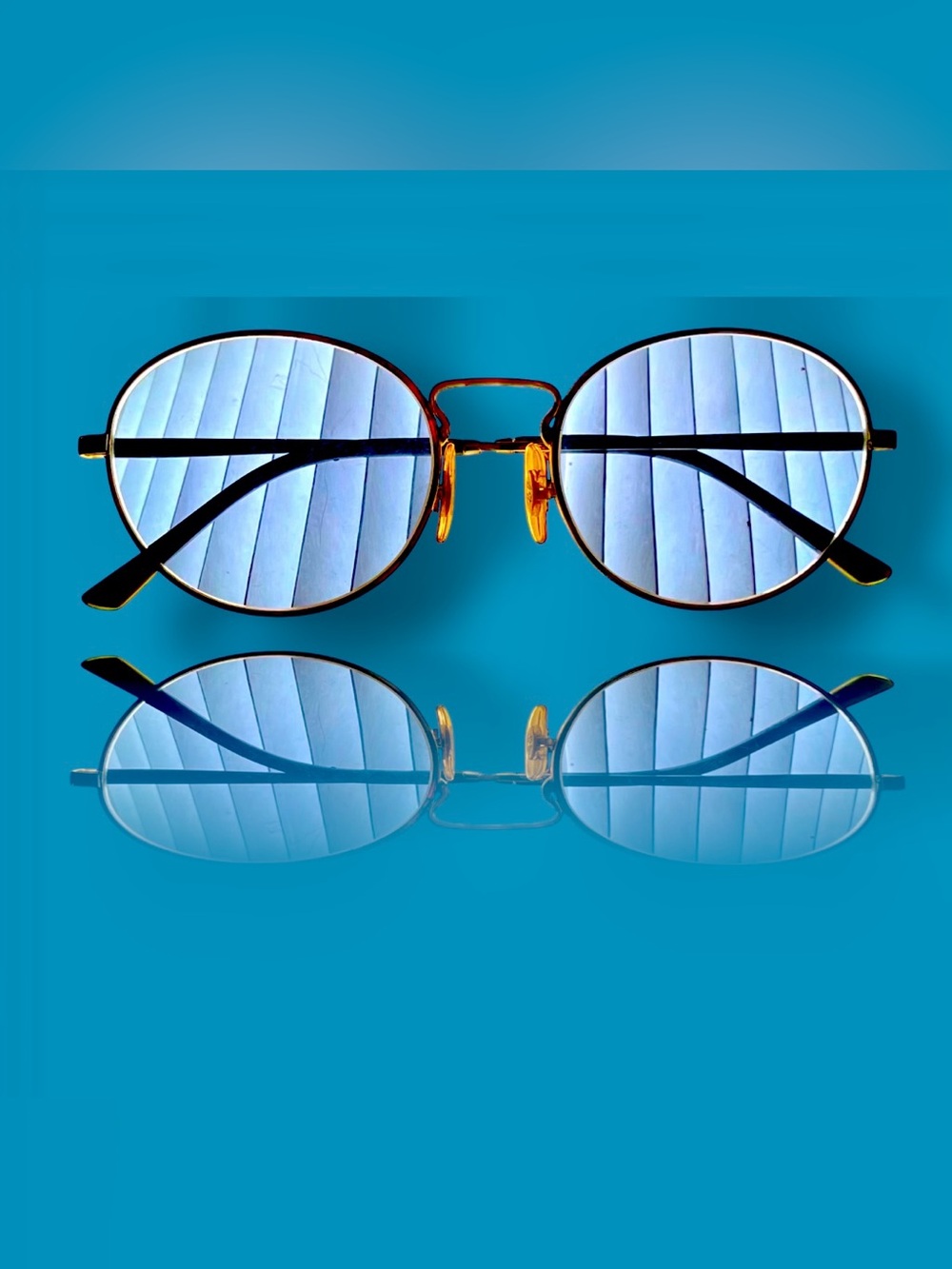 Ray Ban silver +2.5 medium blue progressive lens sunglass readers